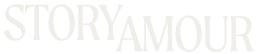 white logo for story amour
