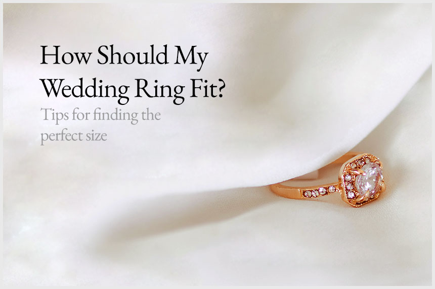 wedding ring on silk fabric