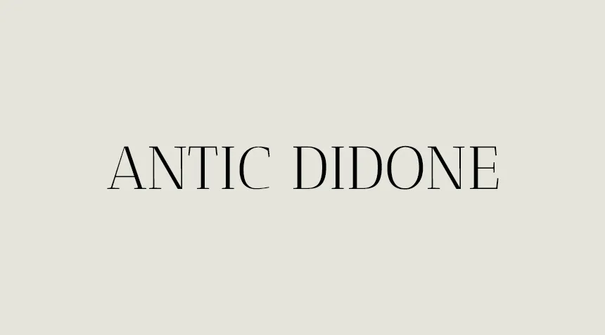 antic didone font showcase