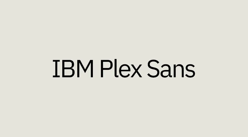 ibm plex sans font showcase