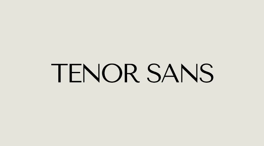 tenor sans font showcase