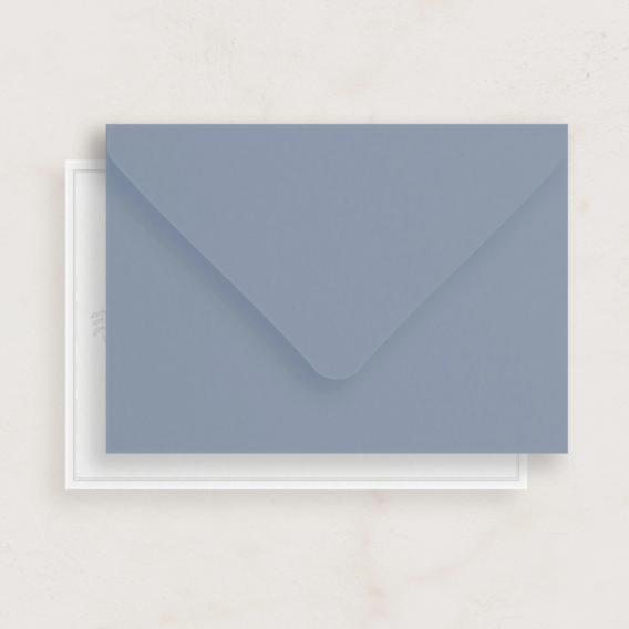 dusty blue wedding envelope