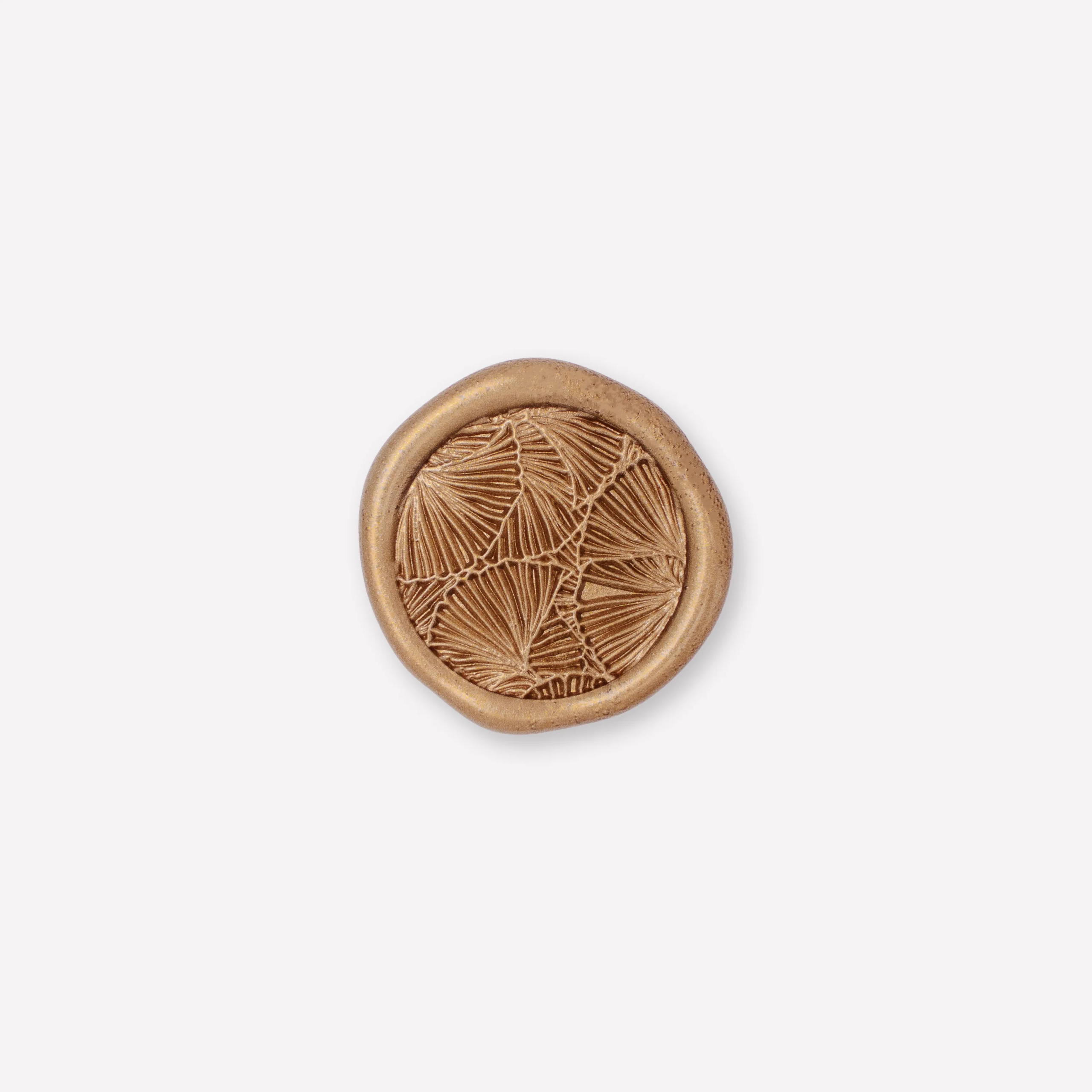 floral fan wax seal