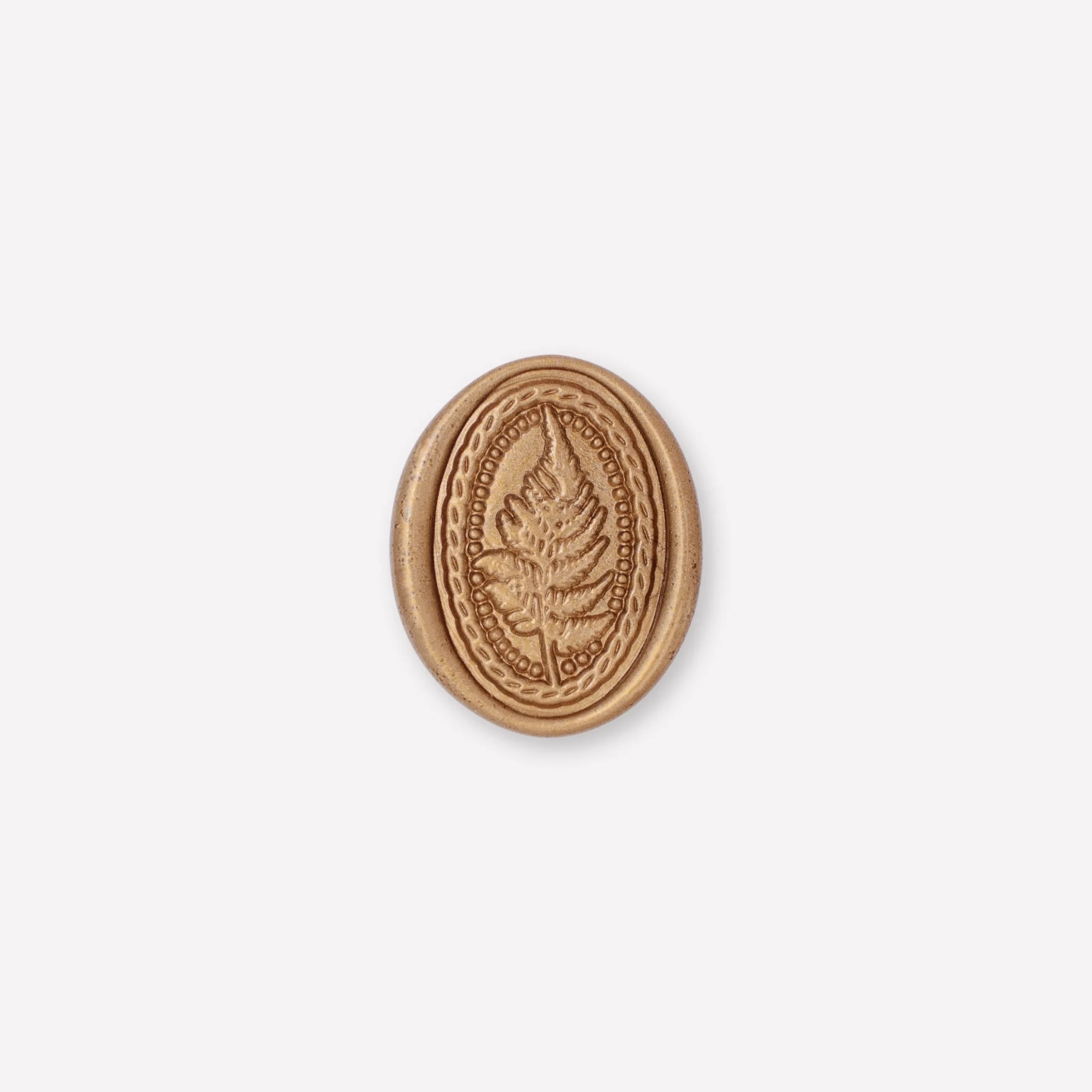 oval fern wax seal