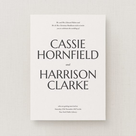 Thorpe Collection Wedding Invitation
