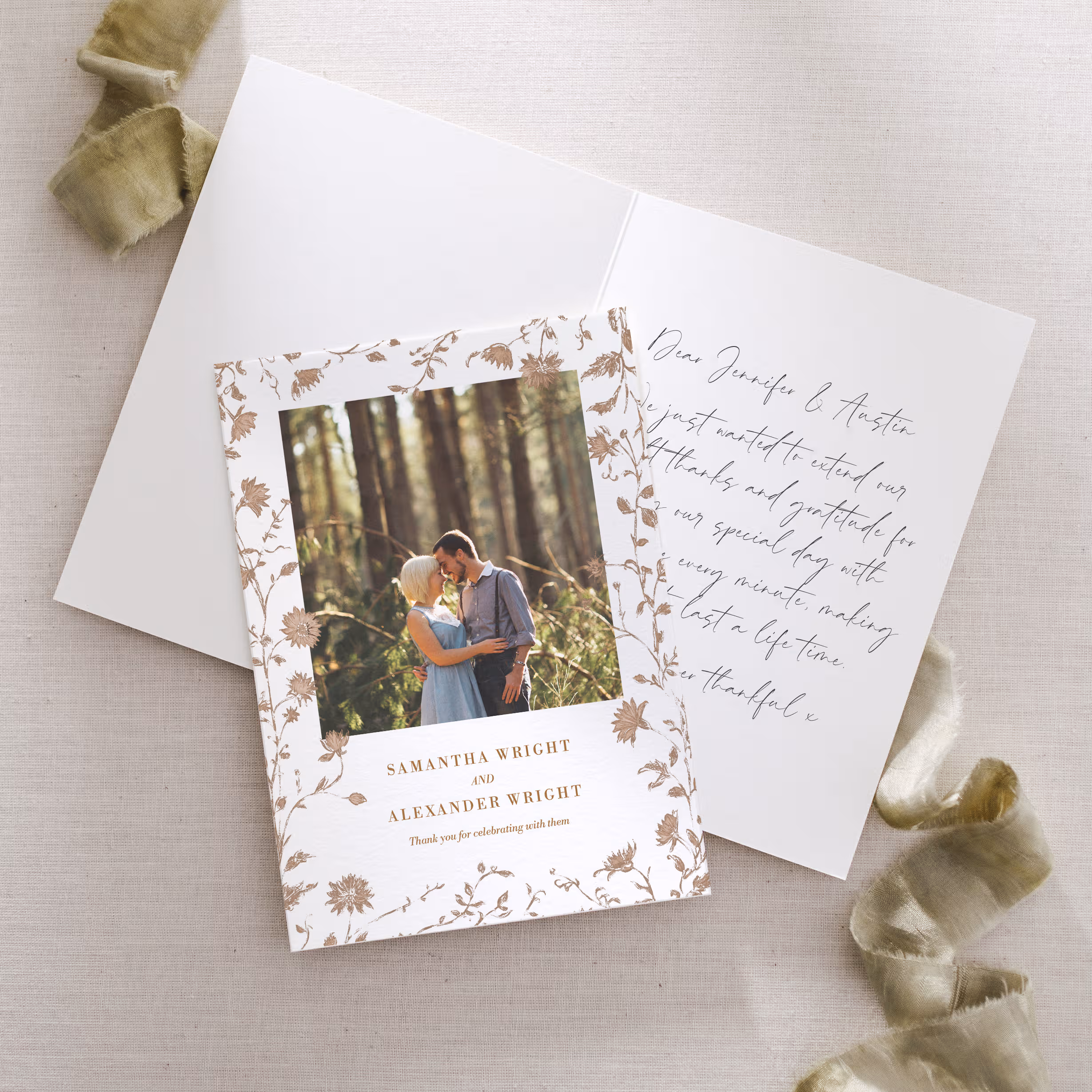 Cassis Thank You Card (Folded or Flat) - Image 3