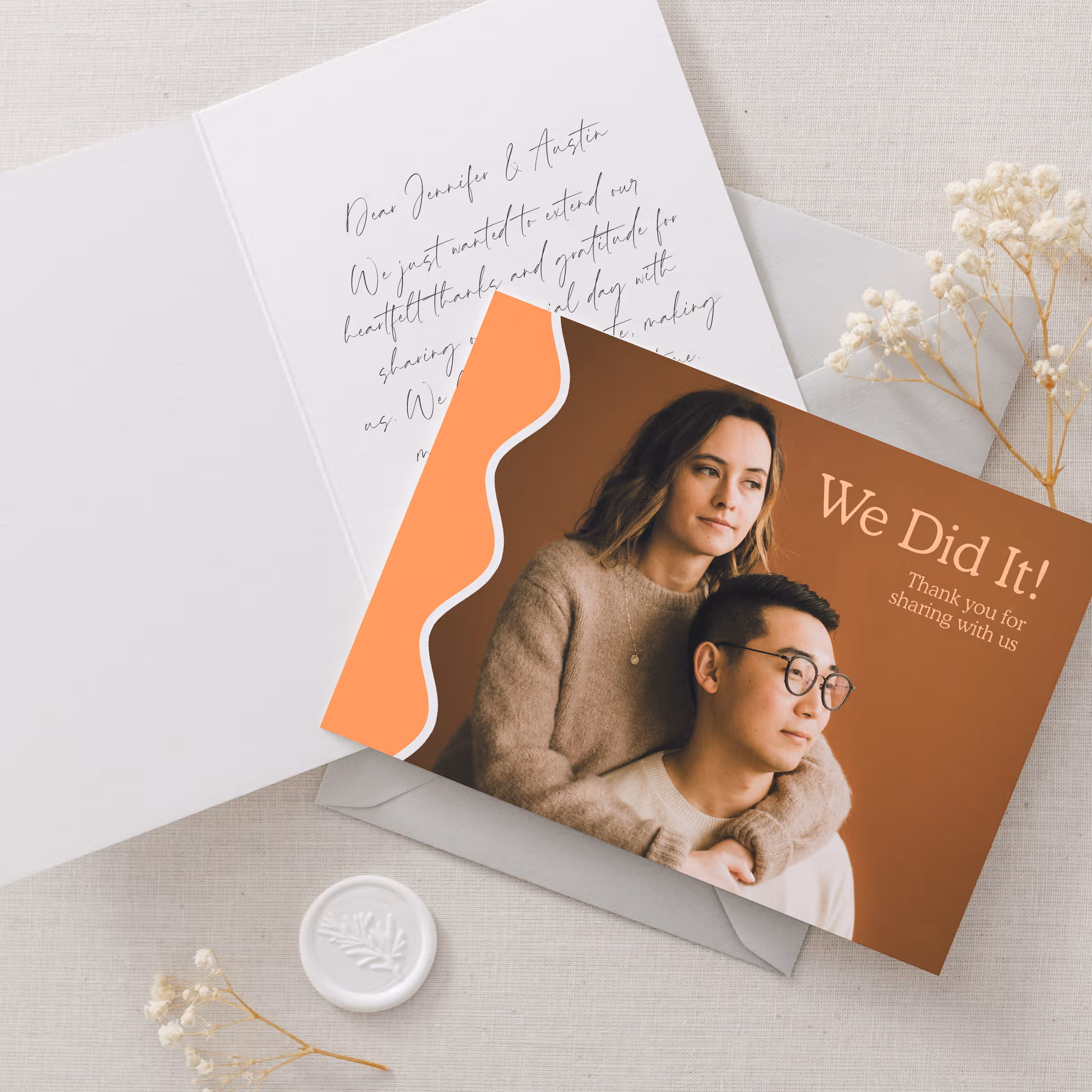 Colma Thank You Card (Folded or Flat) - Image 2