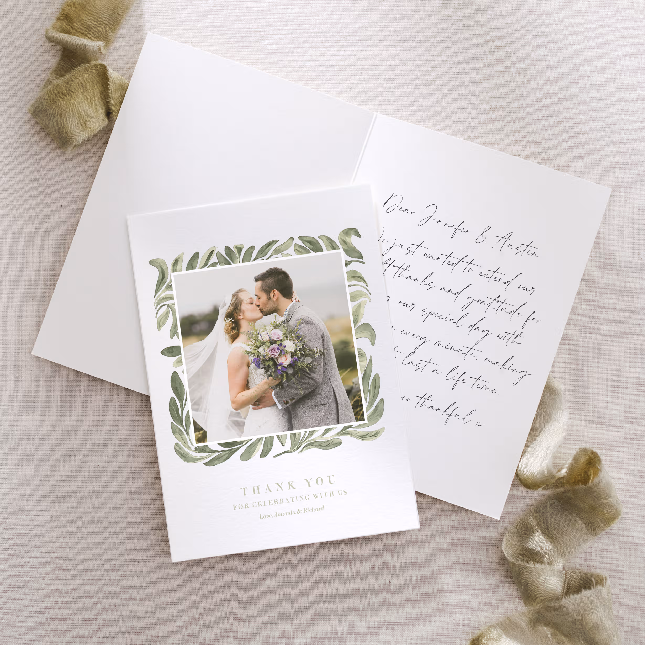 Monreale Thank You Card (Folded or Flat) - Image 3