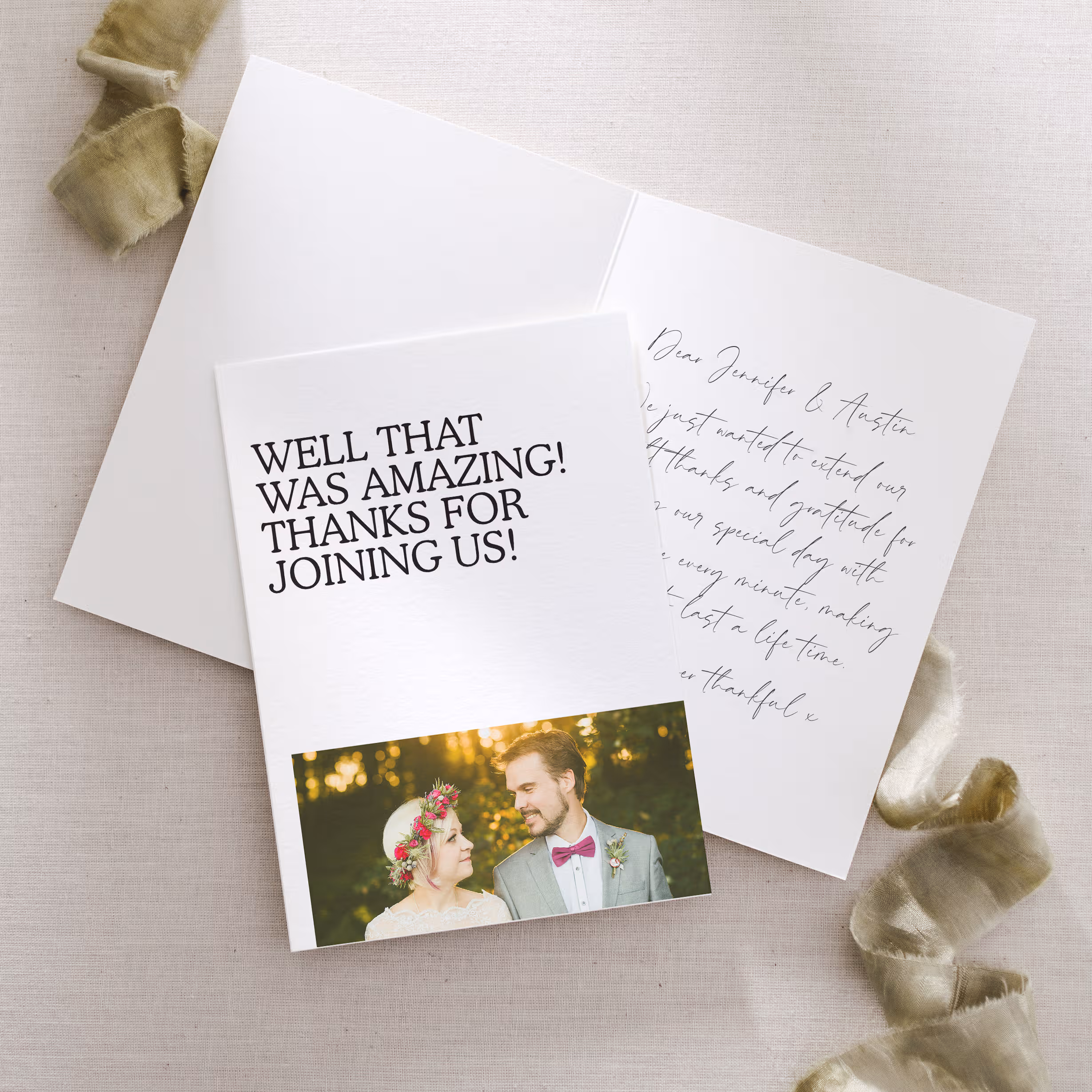 Portland Thank You Card (Folded or Flat) - Image 3