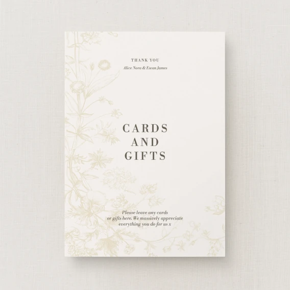 Caell Collection Cards & Gifts Sign