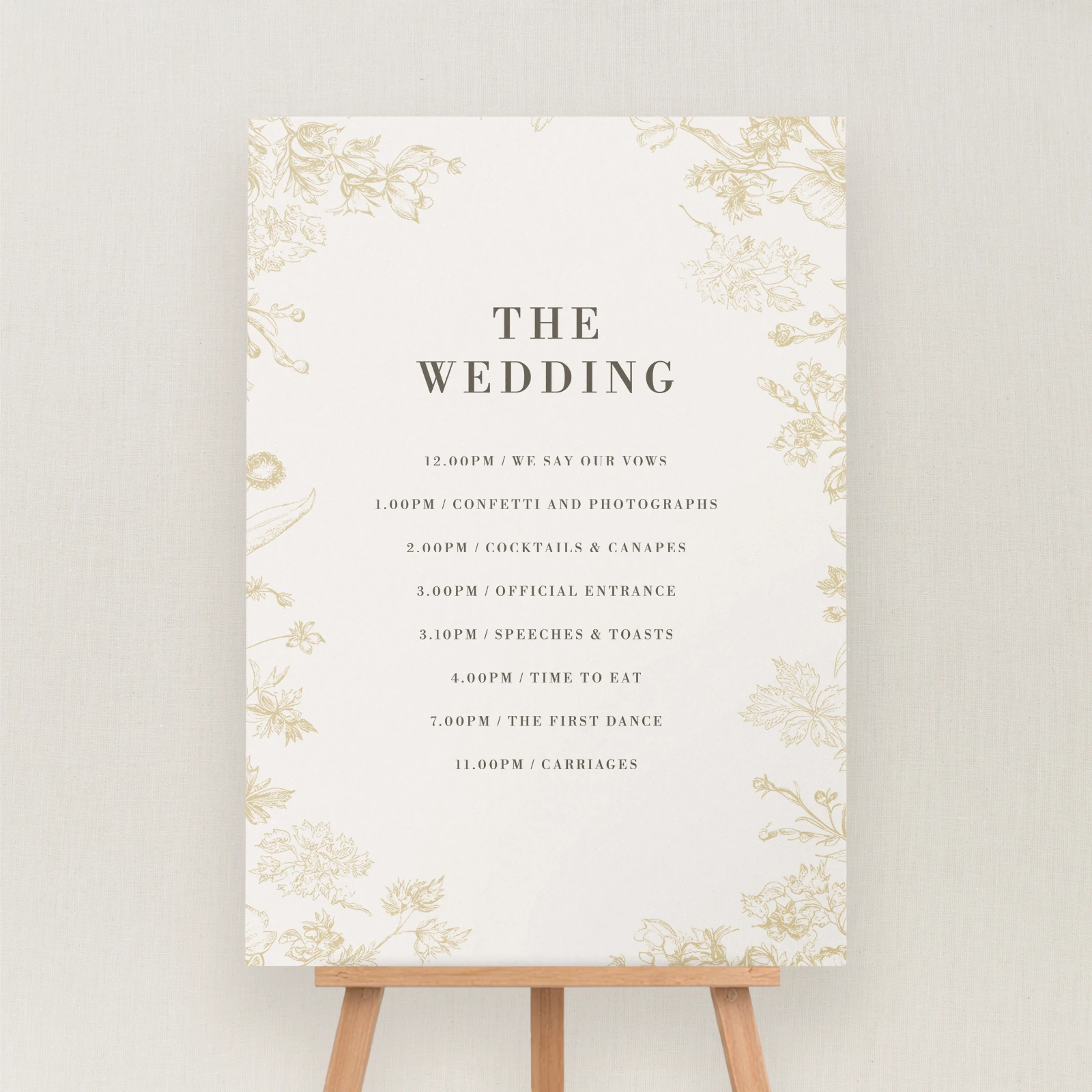 Caell Collection Order of the Day Sign