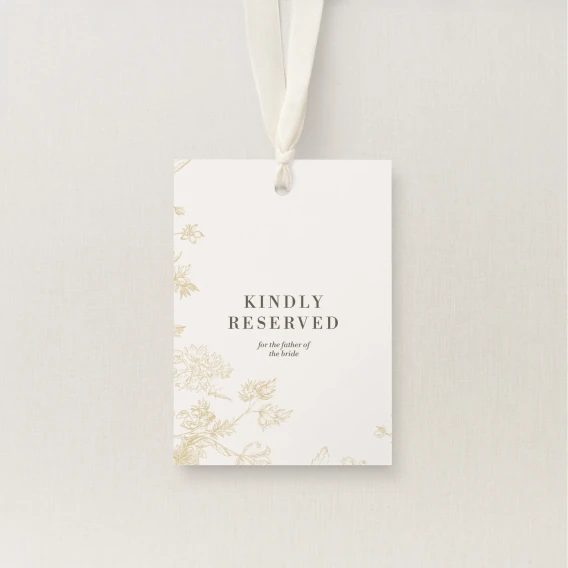 Caell Collection Reserved Seating Tag
