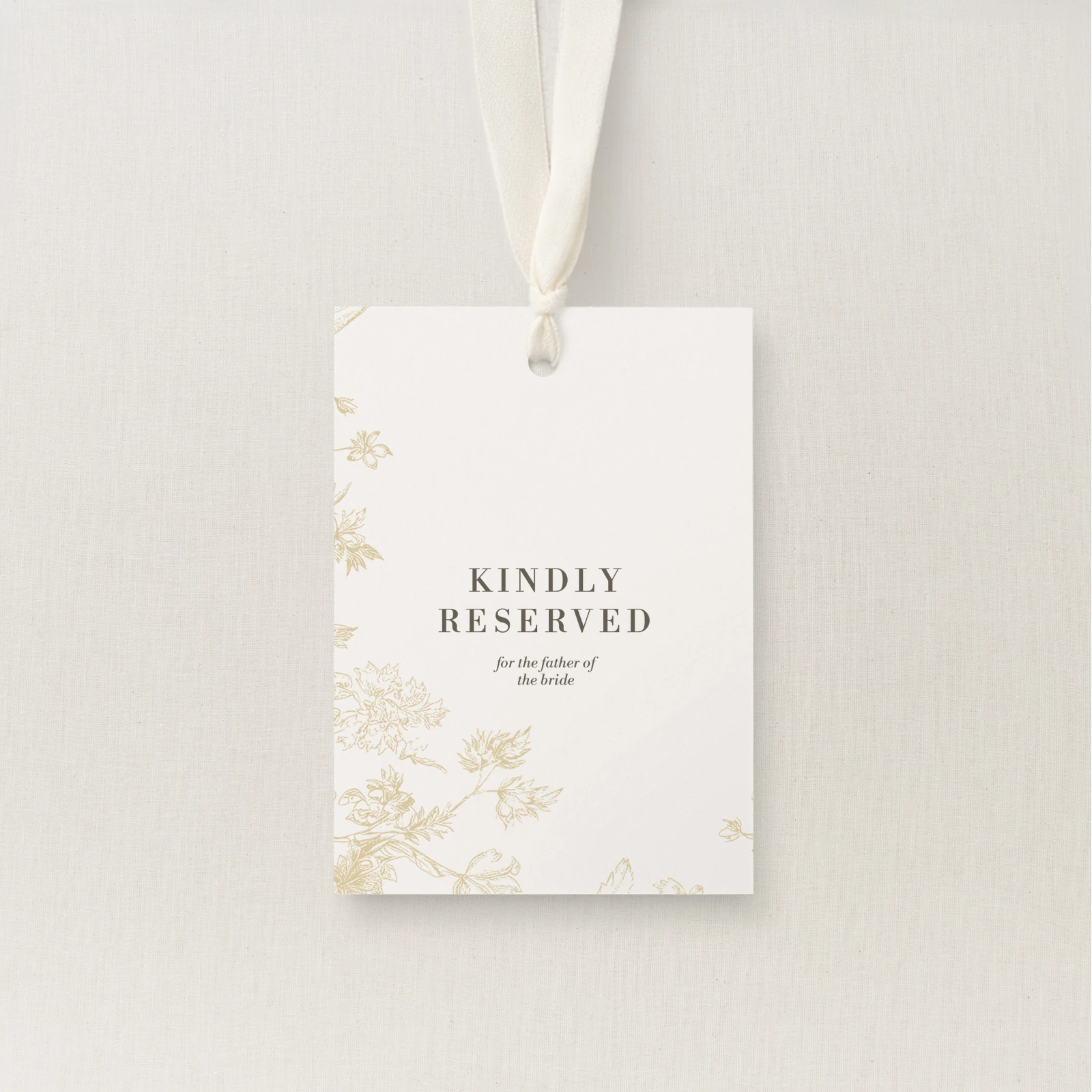 Caell Collection Reserved Seating Tag
