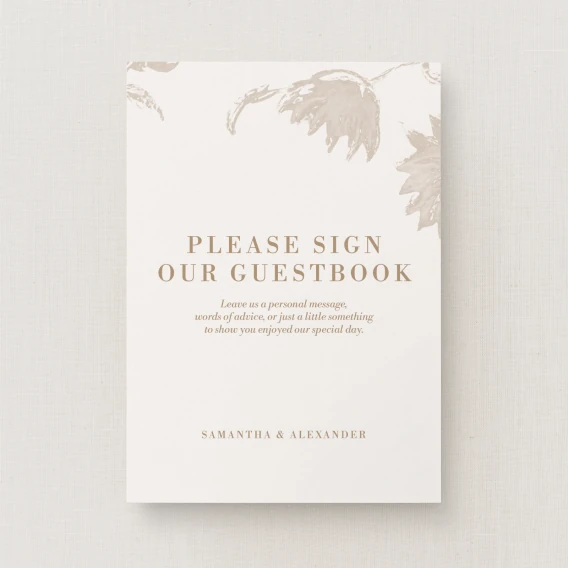 Cassis Collection Guest Book Sign