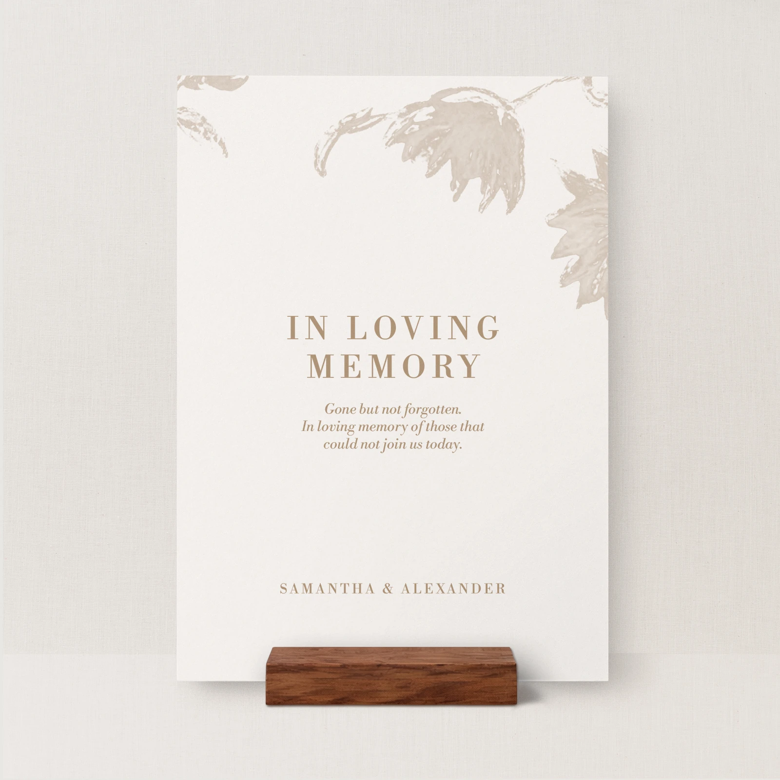 Cassis Collection In Loving Memory Sign - Image 2