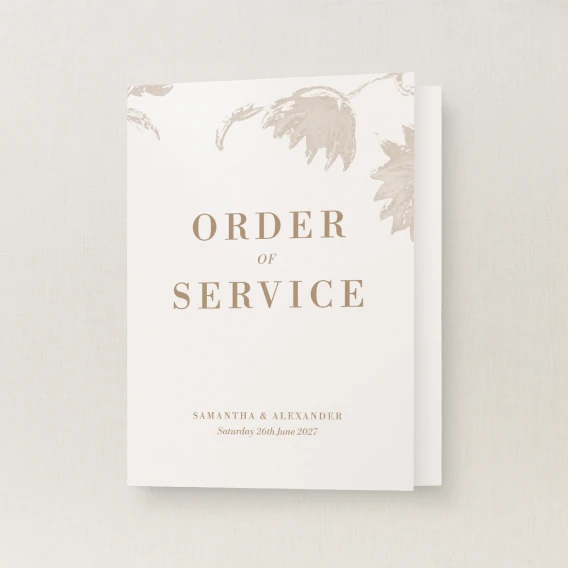 Cassis Collection Order of Service