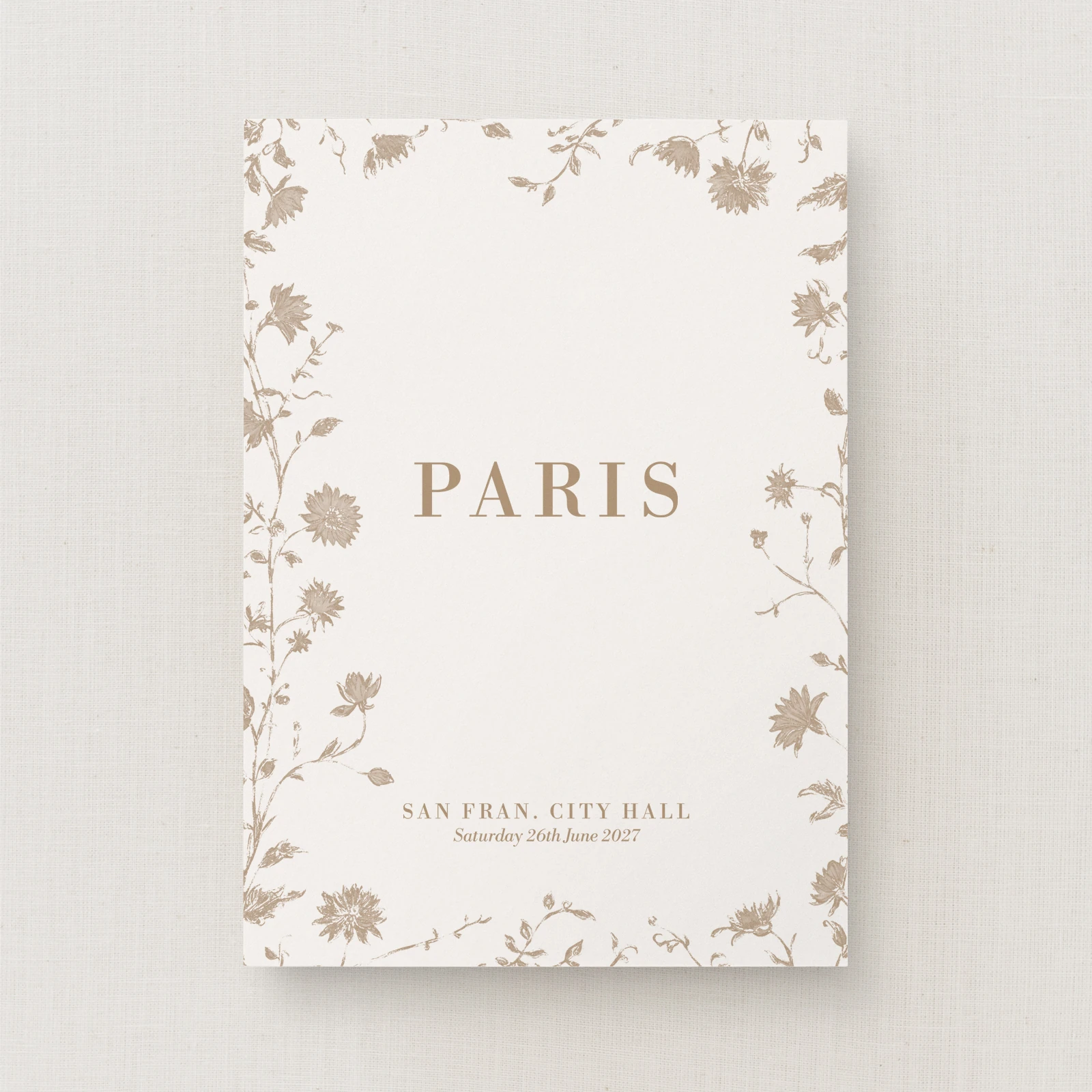 Cassis Collection Table Name Sign