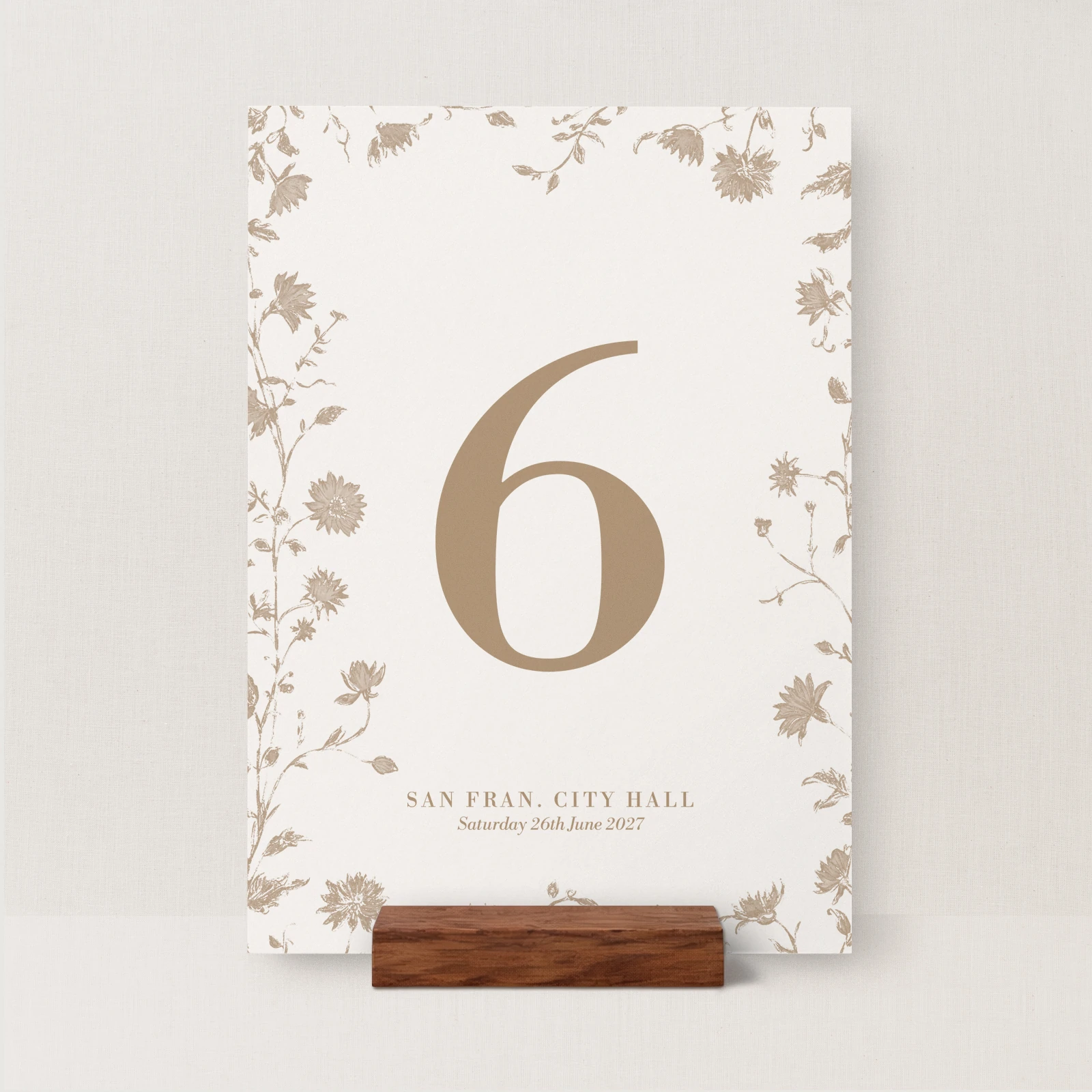 Cassis Collection Table Number Sign - Image 2