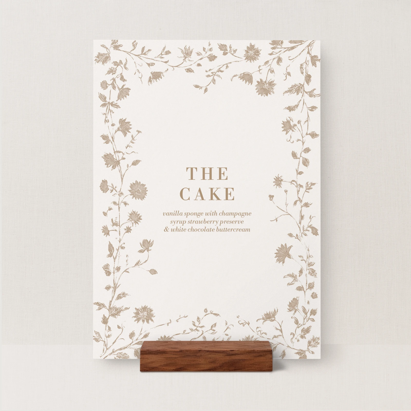 Cassis Collection Wedding Cake Sign - Image 2