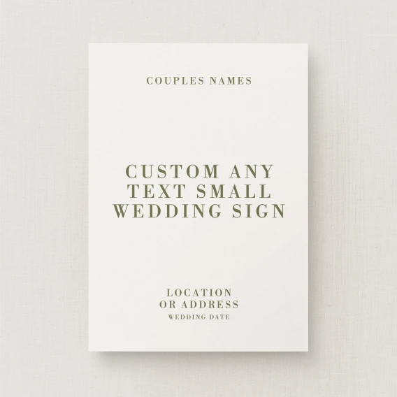 Civita Collection Custom Small Sign