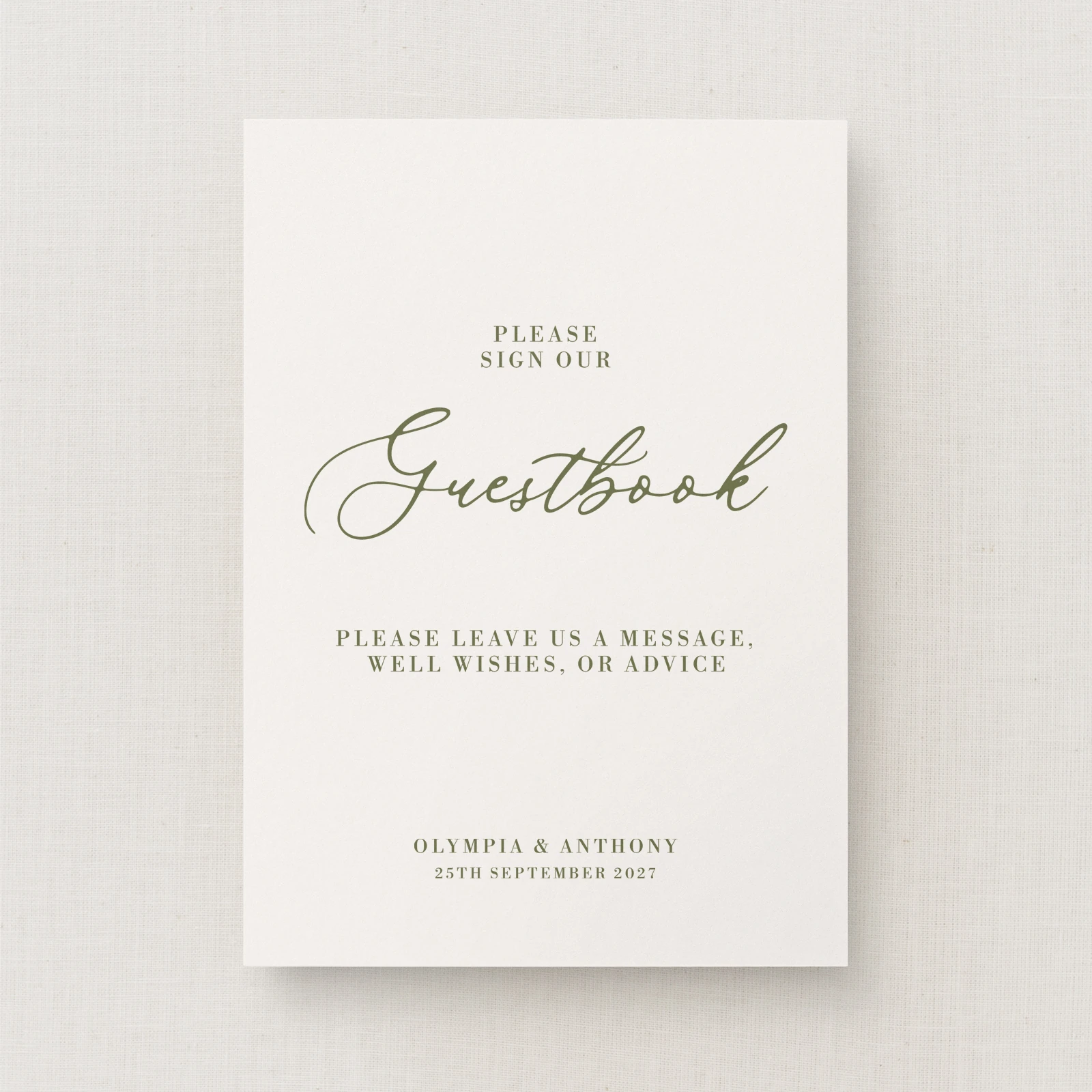 Civita Collection Guest Book Sign