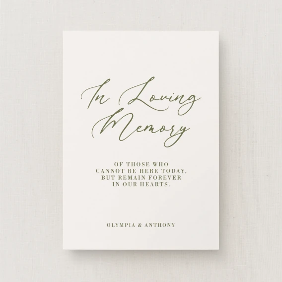 Civita Collection In Loving Memory Sign