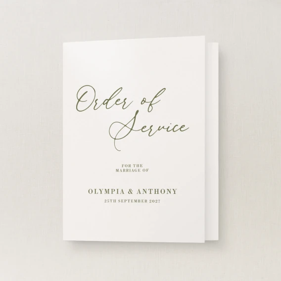Civita Collection Order of Service