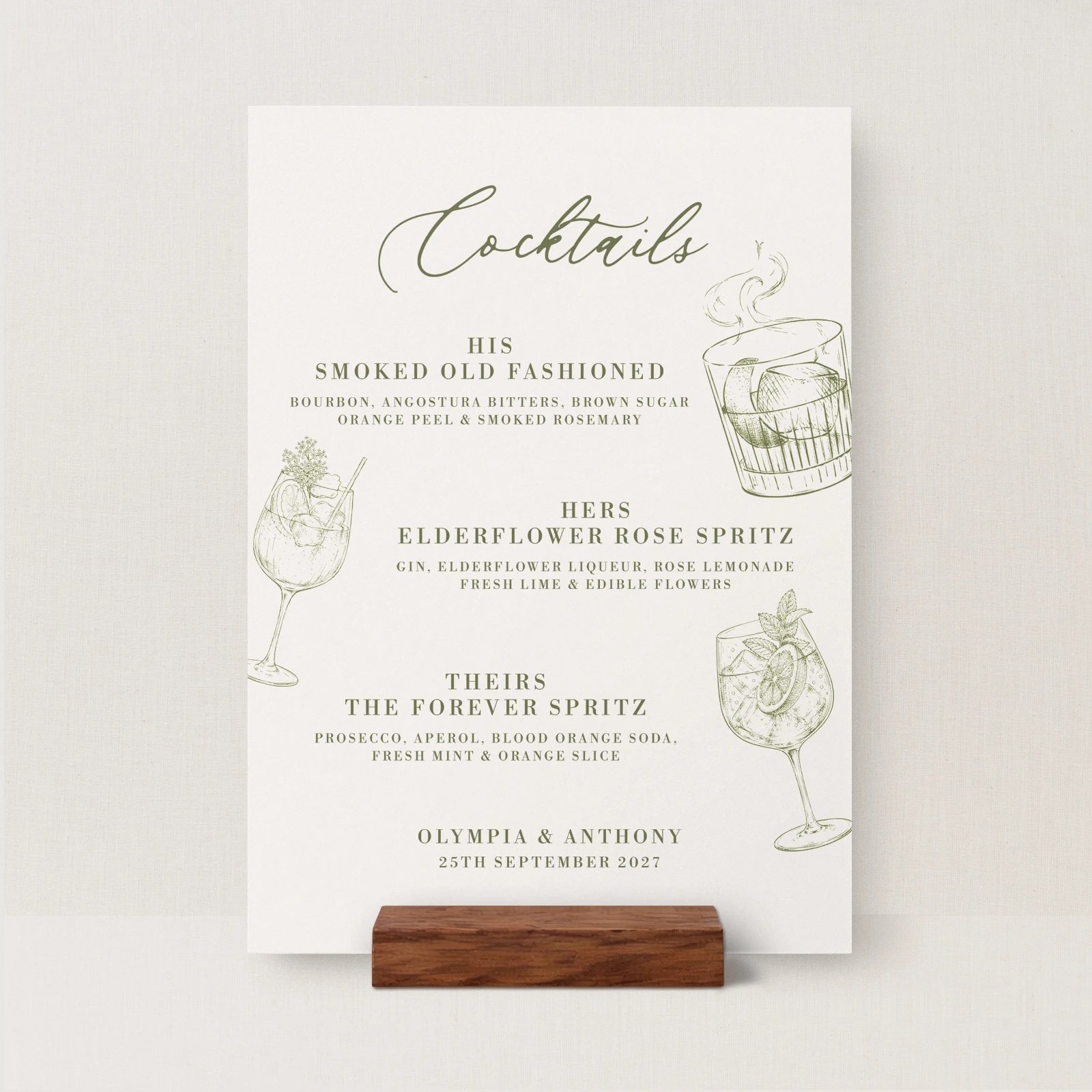 Civita Collection Signature Drinks Sign - Image 2
