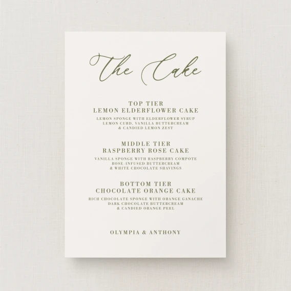 Civita Collection Wedding Cake Sign