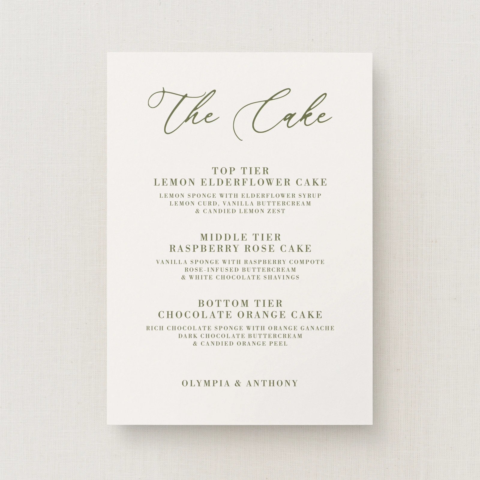 Civita Collection Wedding Cake Sign