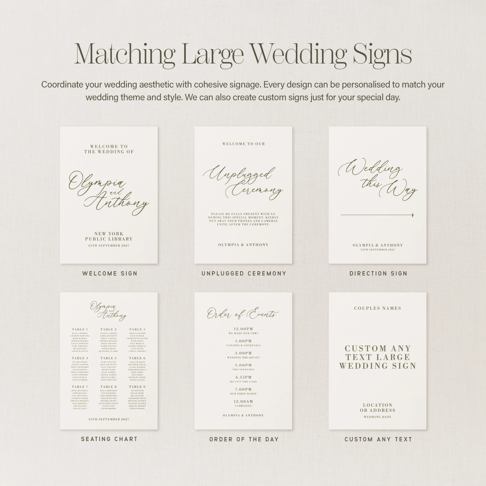 Civita Collection Wedding Cake Sign - Image 5