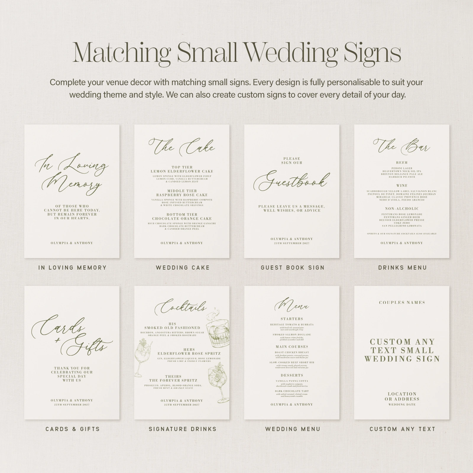 Civita Collection Wedding Cake Sign - Image 4