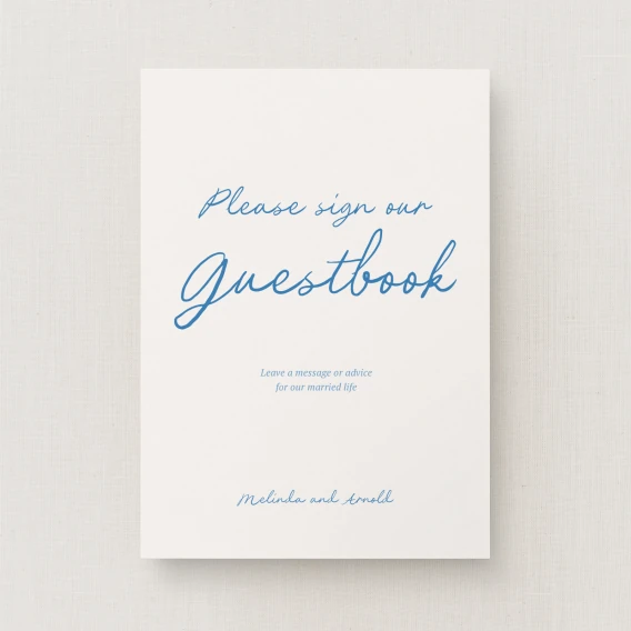 Clermount Collection Guest Book Sign