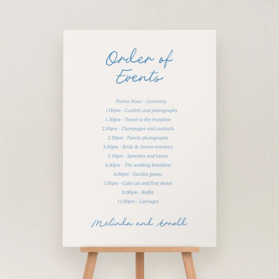 Clermount Collection Order of the Day Sign