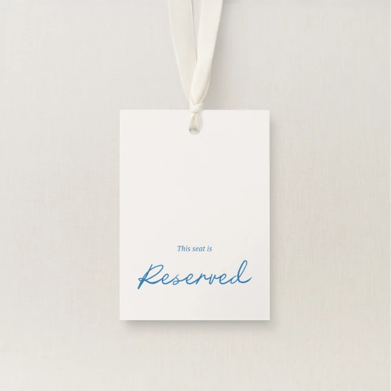 Clermount Collection Reserved Seating Tag