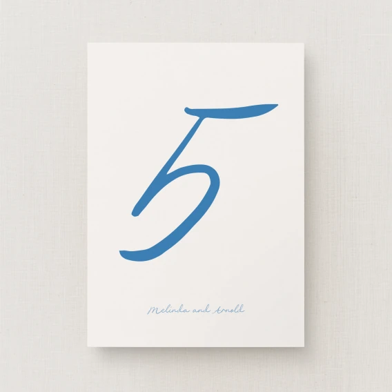 Clermount Collection Table Number Sign