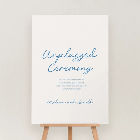 Clermount Collection Unplugged Ceremony Sign