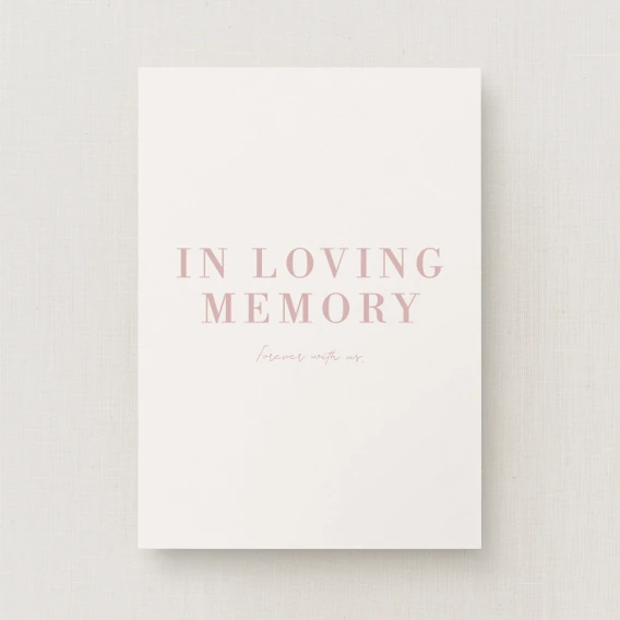 Corciano Collection In Loving Memory Sign