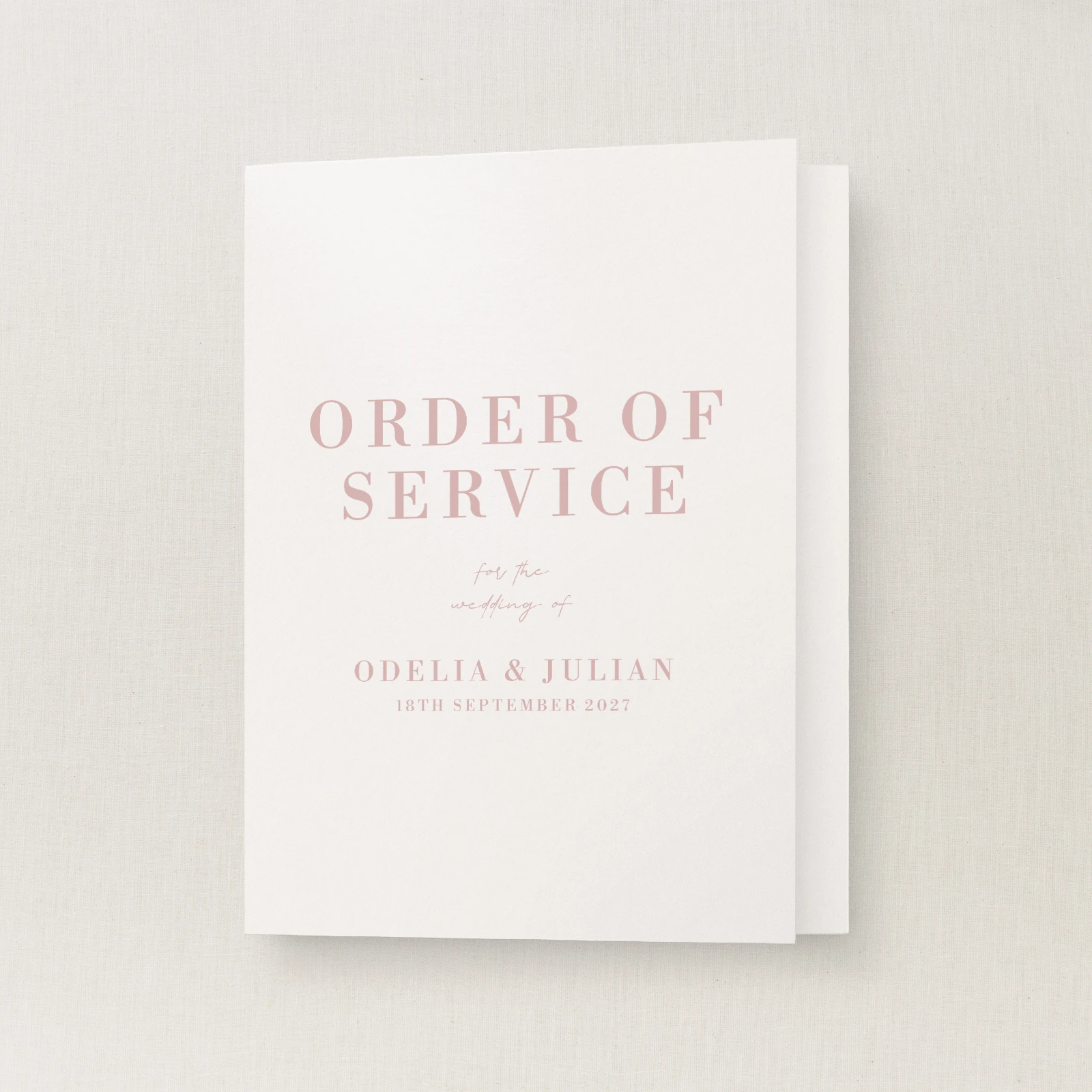 Corciano Collection Order of Service