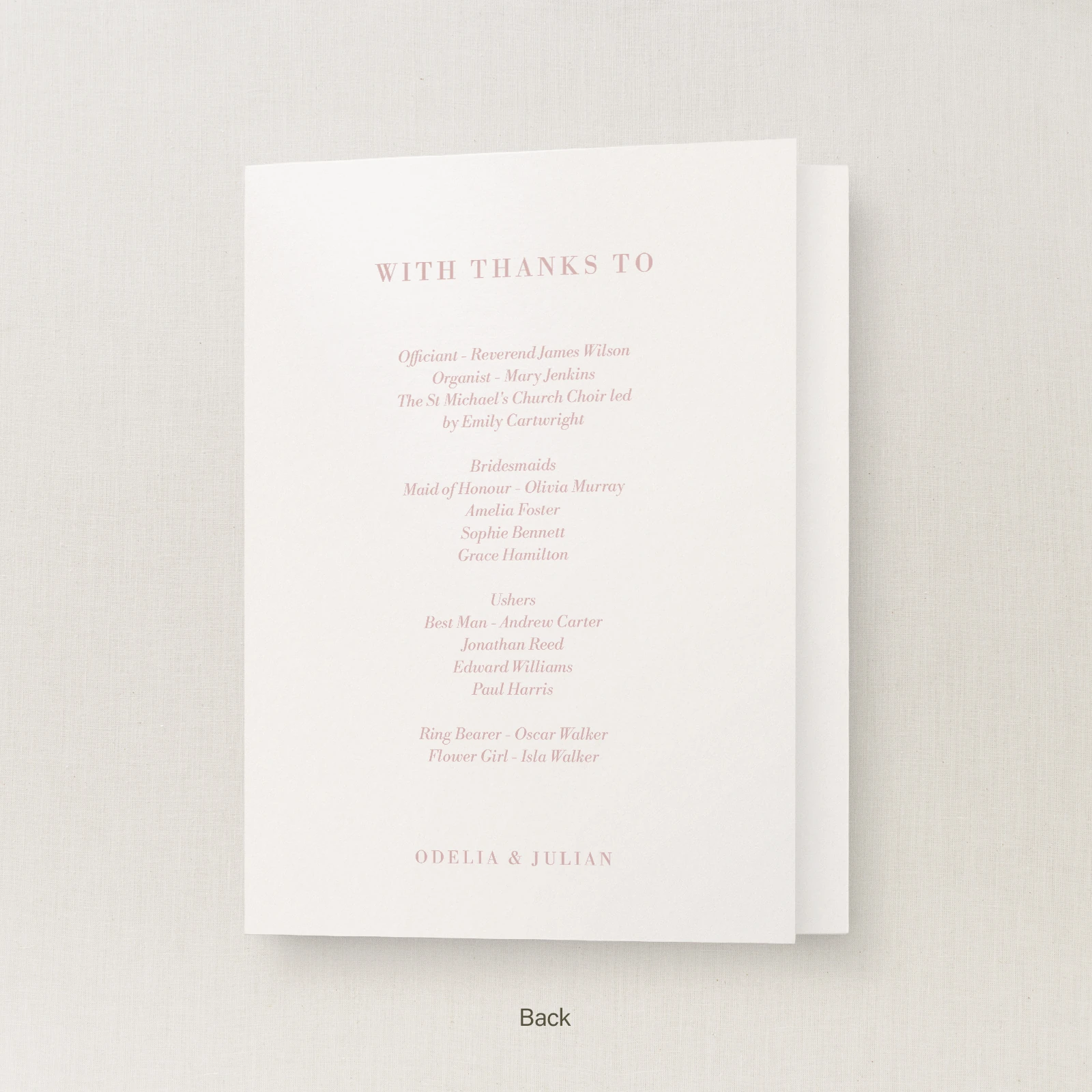 Corciano Collection Order of Service - Image 3