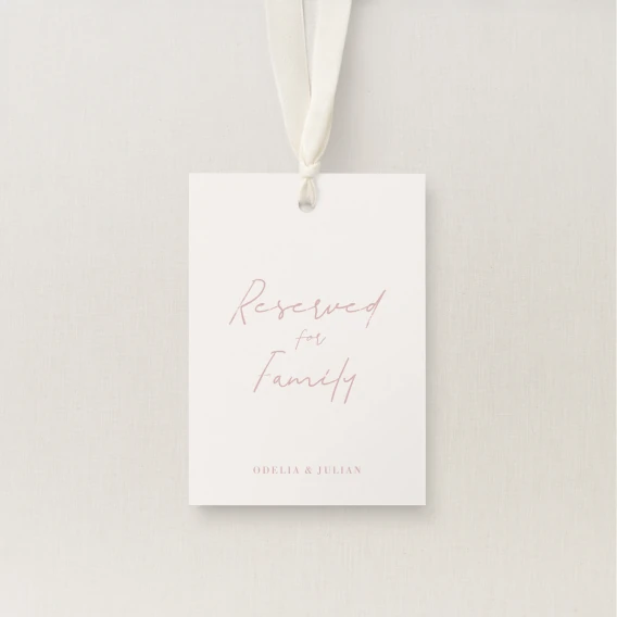 Corciano Collection Reserved Seating Tag