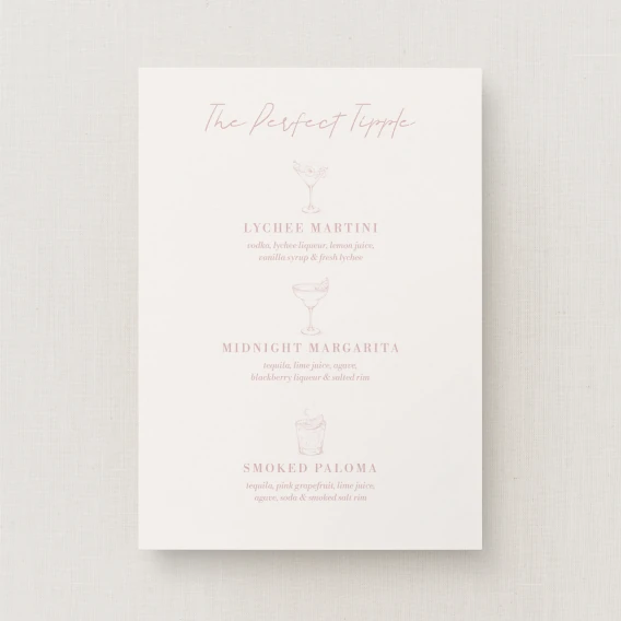 Corciano Collection Signature Drinks Sign