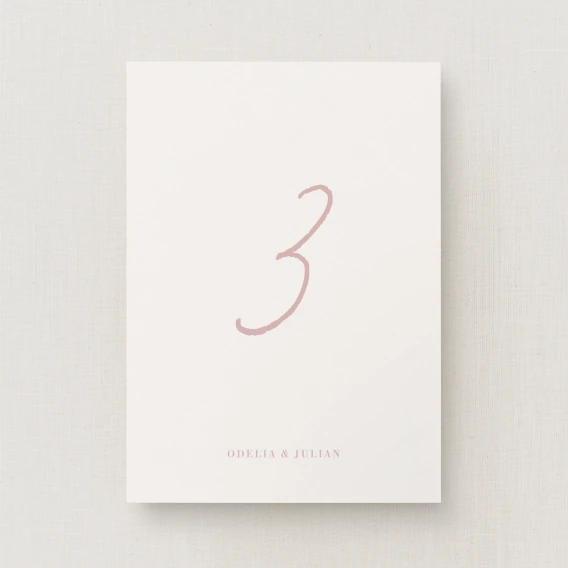 Corciano Collection Table Number Sign