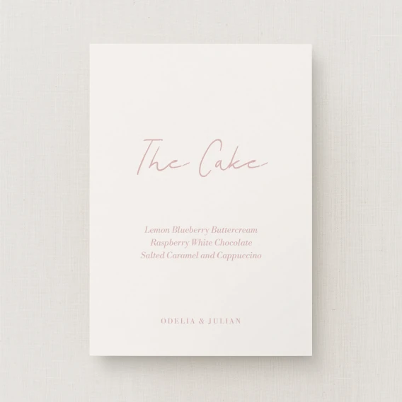 Corciano Collection Wedding Cake Sign