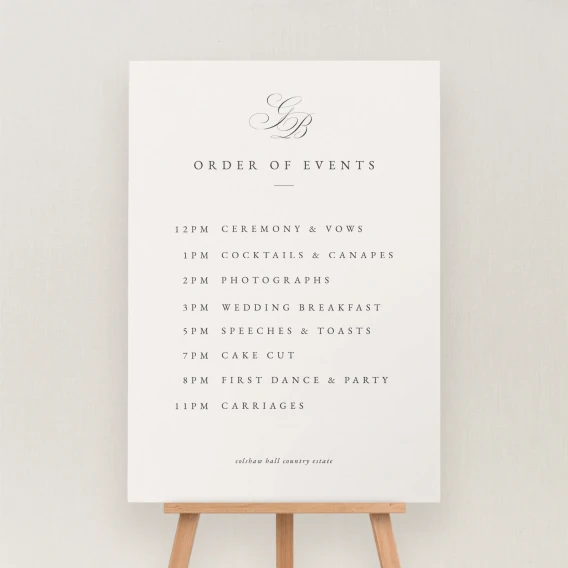 Danto Collection Order of the Day Sign