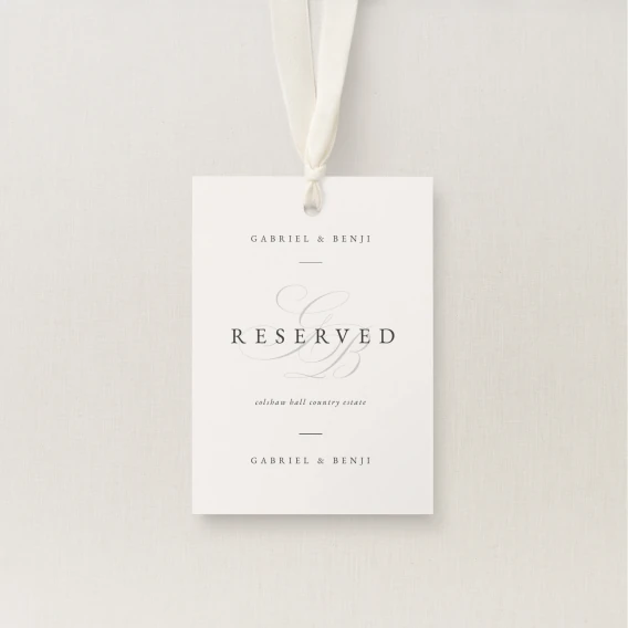 Danto Collection Reserved Seating Tag