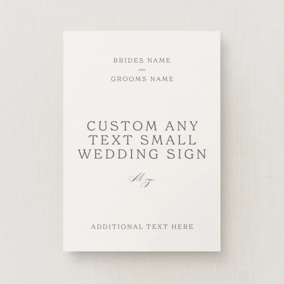Fitz Collection Custom Small Sign
