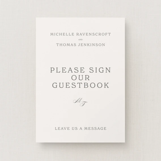 Fitz Collection Guest Book Sign