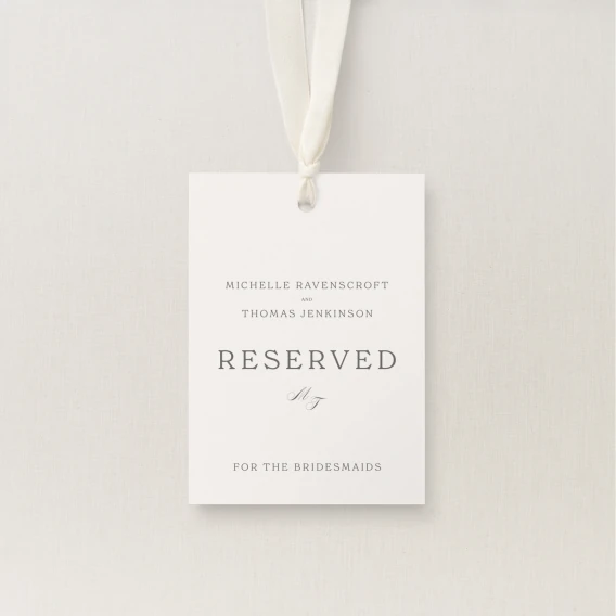 Fitz Collection Reserved Seating Tag
