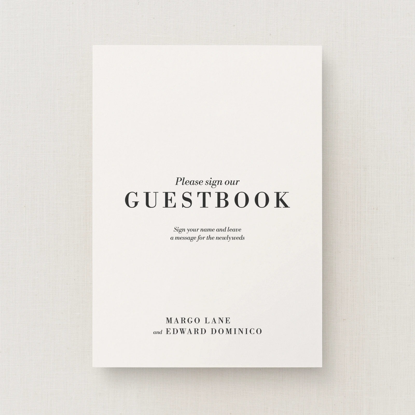 Hagen Collection Guest Book Sign